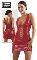 Lack Mini-Kleid rot