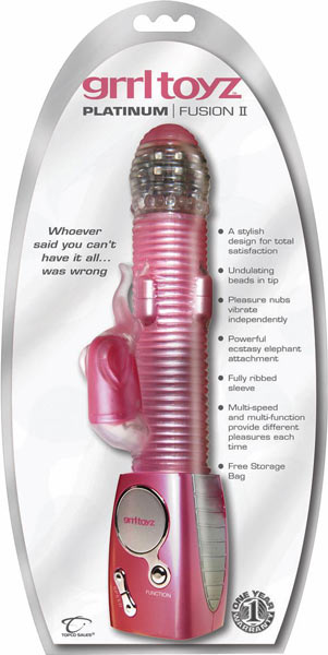 Grrl Toyz Platinum Fusion II Vibrator