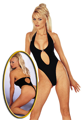Body mit Ringen schwarz Body mit Ringen schwarz