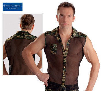 Herren Shirt in Tarnprint-Optik