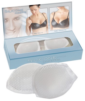 Transparente Silikon Einlagen f�r ein tolles D�kollet� unisize