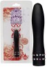 Schwarzer Mini-Vibrator mit Glitzerstein-Verzierung